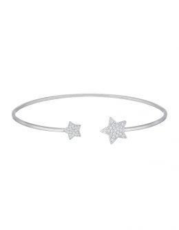 HARD BRACELET "STARS" WITH WHITE DIAMONDS