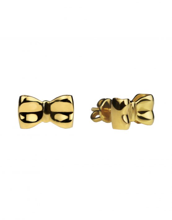 Earrings Bows in yellow gold
